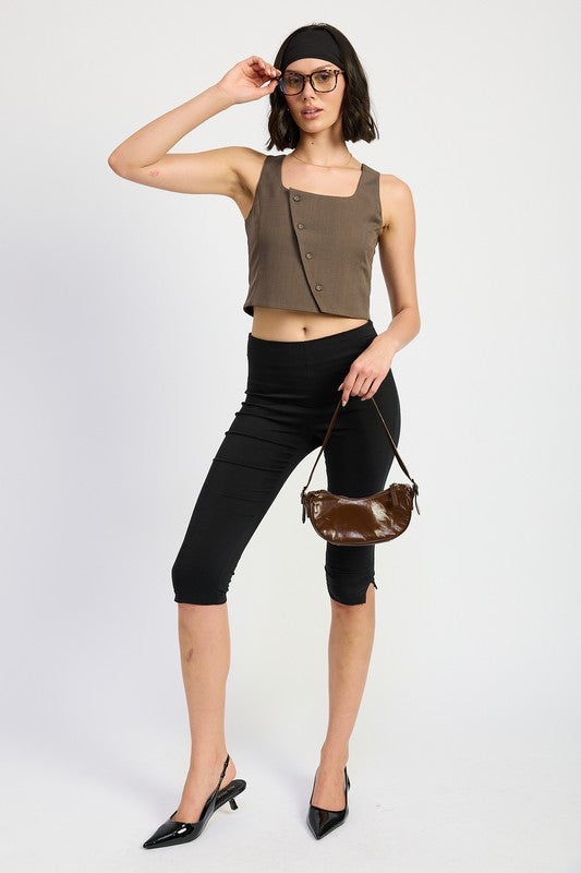 ASYMMETRICAL VEST TOP